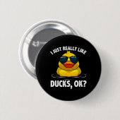 Koelboten voor mannen Duck Lovering Eigenaar Duck Ronde Button 5,7 Cm (Voorkant /achterkant)