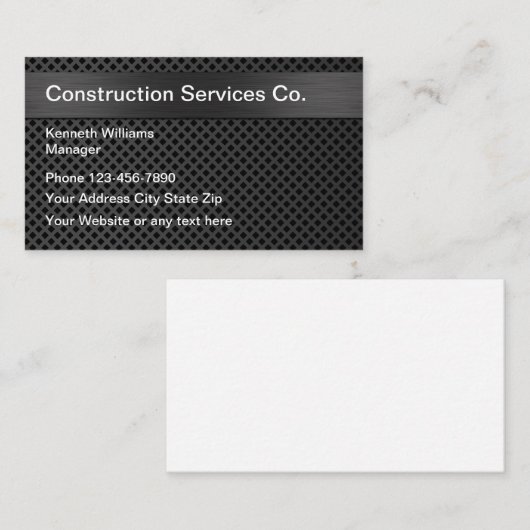 Koelbouw Modern Visitekaartje (Voorkant / Achterkant)