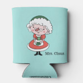 Koelbox aangepaste tekst mevrouw Claus Blikjeskoeler (Achterkant)