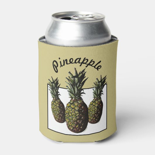 Koelbox ananas blikjeskoeler (Blikje Voorkant)