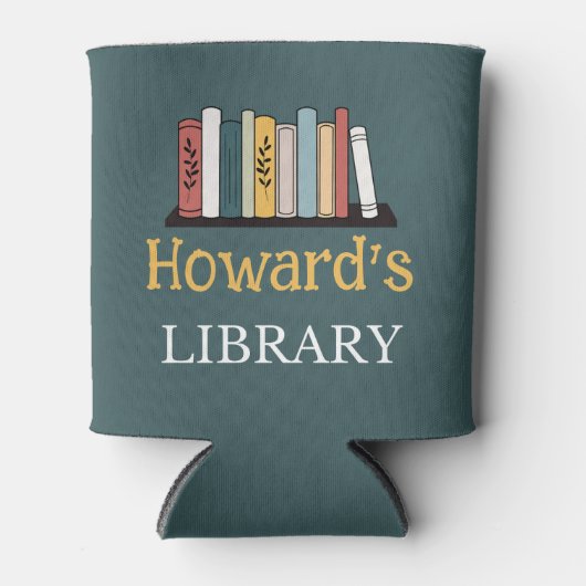 Koelbox - Bibliotheek - Gepersonaliseerd - Naam to Blikjeskoeler (Voorkant)