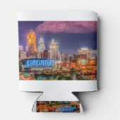 koelbox Cincinnati Ohio Night Skyline 2019 Blikjeskoeler (Achterkant)