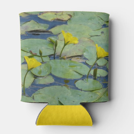 Koelbox gele watergelilies blikjeskoeler (Achterkant)