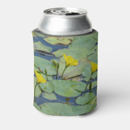 Koelbox gele watergelilies blikjeskoeler (Blikje Achterkant)
