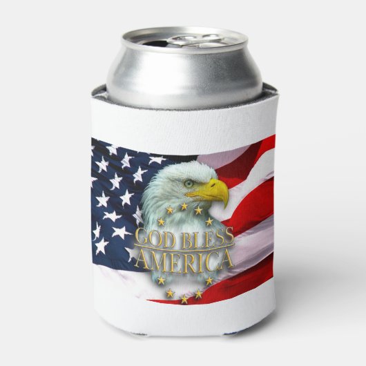 Koelbox/God Zonder Amerika Blikjeskoeler (Blikje Voorkant)