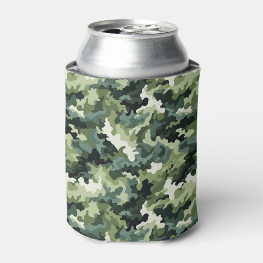 Koelbox-Green Camo Blikjeskoeler (Blikje Voorkant)