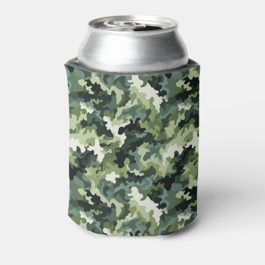 Koelbox-Green Camo Blikjeskoeler (Blikje Achterkant)