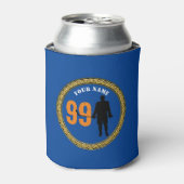 Koelbox Hockey Player - Voeg naam & nummer toe Blikjeskoeler (Blikje Voorkant)