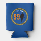 Koelbox Hockey Player - Voeg naam & nummer toe Blikjeskoeler (Voorkant)