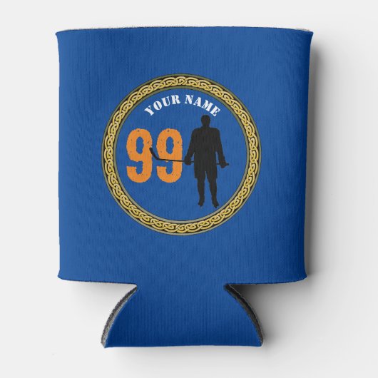 Koelbox Hockey Player - Voeg naam & nummer toe Blikjeskoeler (Voorkant)