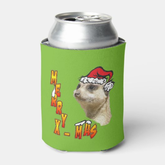  Koelbox kerstmis Meerkat Blikjeskoeler (Blikje Voorkant)