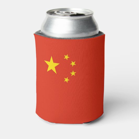 Koelbox met Chinese vlag Blikjeskoeler (Blikje Achterkant)