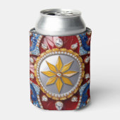 Koelbox met Colombiaanse kleuren ontwerp Blikjeskoeler (Blikje Voorkant)