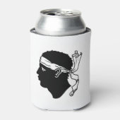 Koelbox met de vlag van Corsica Blikjeskoeler (Blikje Voorkant)