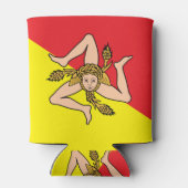 Koelbox met de vlag van Sicilië, Italië Blikjeskoeler (Achterkant)
