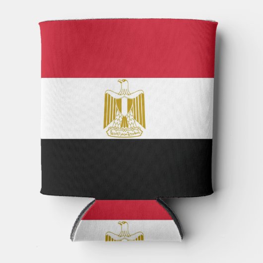 Koelbox met Egyptische vlag Blikjeskoeler (Voorkant)
