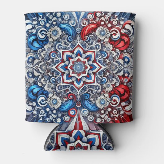 Koelbox met Franse kleuren design Blikjeskoeler (Voorkant)