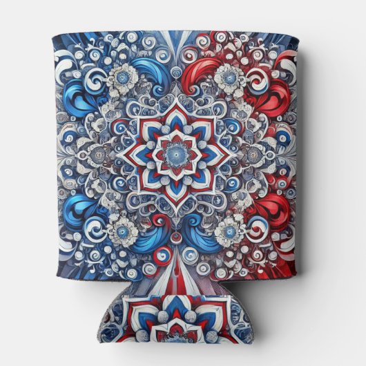 Koelbox met Franse kleuren design Blikjeskoeler (Achterkant)