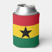 Koelbox met Ghanese vlag Blikjeskoeler (Blikje Voorkant)
