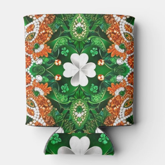 Koelbox met Ierland Kleuren ontwerp Blikjeskoeler (Achterkant)