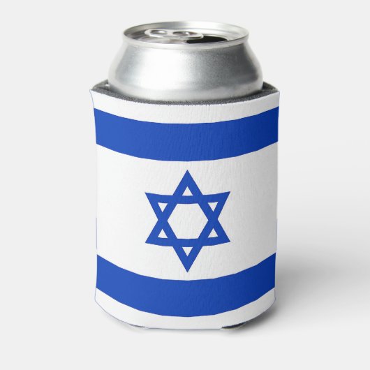 Koelbox met Israëlische vlag Blikjeskoeler (Blikje Achterkant)