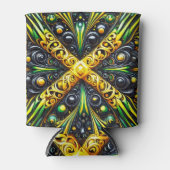 Koelbox met Jamaicaanse kleuren ontwerp Blikjeskoeler (Voorkant)