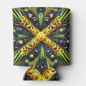 Koelbox met Jamaicaanse kleuren ontwerp Blikjeskoeler (Achterkant)