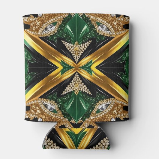 Koelbox met Jamaicaanse kleuren ontwerp Blikjeskoeler (Achterkant)