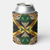 Koelbox met Jamaicaanse kleuren ontwerp Blikjeskoeler (Blikje Achterkant)