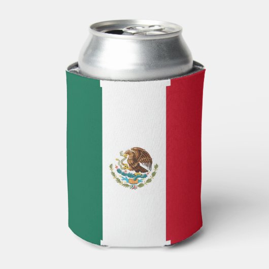 Koelbox met Mexicaanse vlag Blikjeskoeler (Blikje Voorkant)