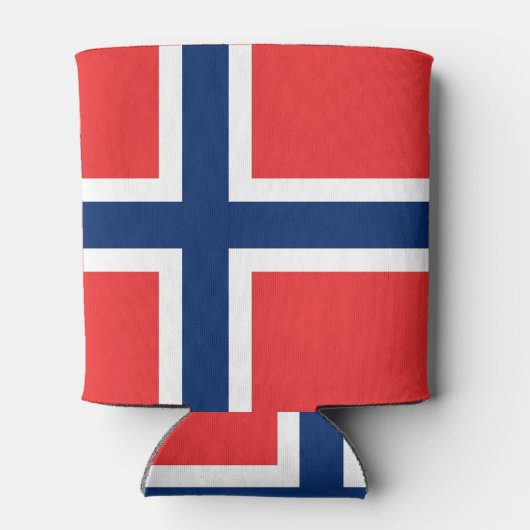 Koelbox met Noorse vlag Blikjeskoeler (Achterkant)