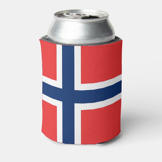 Koelbox met Noorse vlag Blikjeskoeler (Blikje Achterkant)