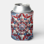 Koelbox met Noorwegen Kleuren ontwerp Blikjeskoeler (Blikje Voorkant)