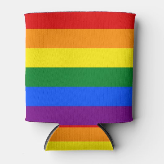 Koelbox met Rainbow Pride vlag van LGBT Blikjeskoeler (Voorkant)