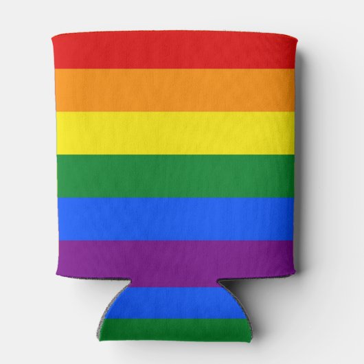 Koelbox met Rainbow Pride vlag van LGBT Blikjeskoeler (Achterkant)