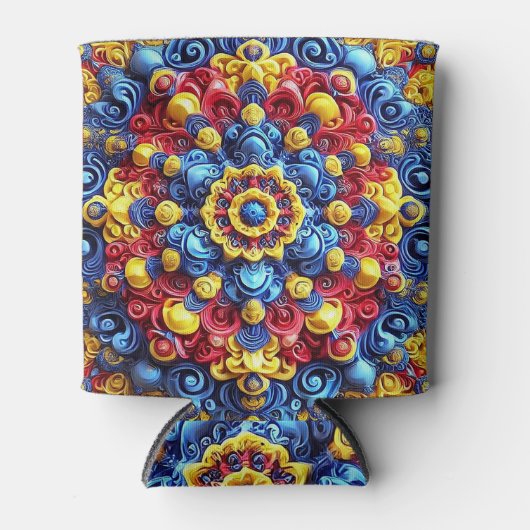 Koelbox met Roemeens Kleuren ontwerp Blikjeskoeler (Voorkant)