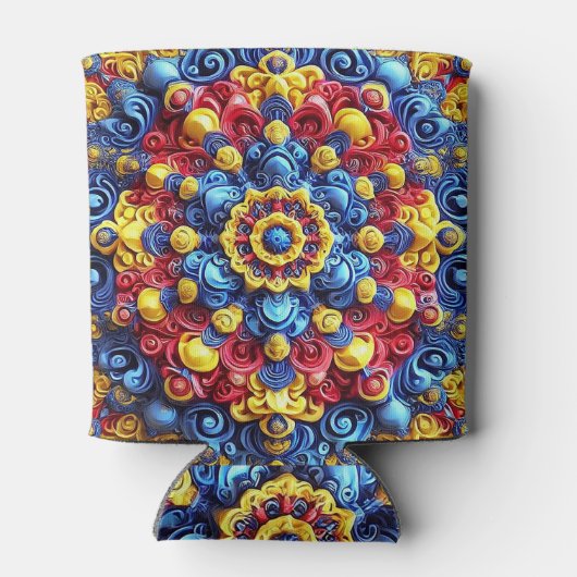 Koelbox met Roemeens Kleuren ontwerp Blikjeskoeler (Achterkant)