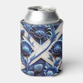 Koelbox met Scottish Thistles Design Blikjeskoeler (Blikje Voorkant)