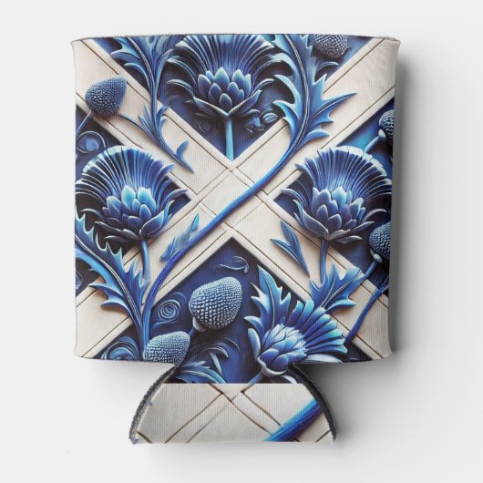 Koelbox met Scottish Thistles Design Blikjeskoeler (Voorkant)