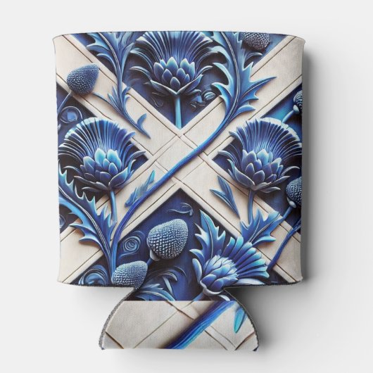 Koelbox met Scottish Thistles Design Blikjeskoeler (Achterkant)