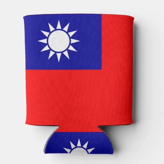 Koelbox met Taiwanese vlag Blikjeskoeler (Achterkant)