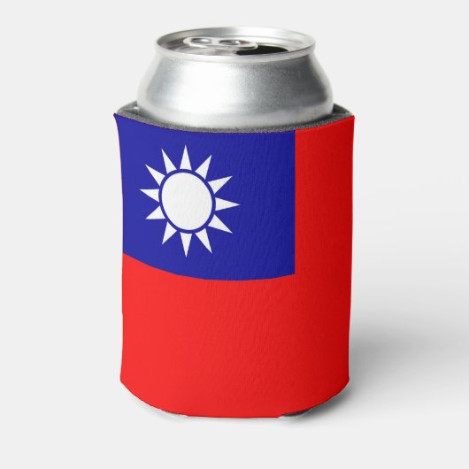 Koelbox met Taiwanese vlag Blikjeskoeler (Blikje Achterkant)