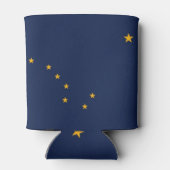 Koelbox met vlag van Alaska State, Verenigde State Blikjeskoeler (Achterkant)