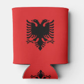 Koelbox met vlag van Albanië Blikjeskoeler (Achterkant)