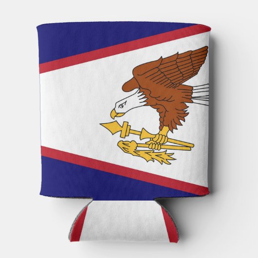 Koelbox met vlag van Amerikaans-Samoa, USA. Blikjeskoeler (Achterkant)