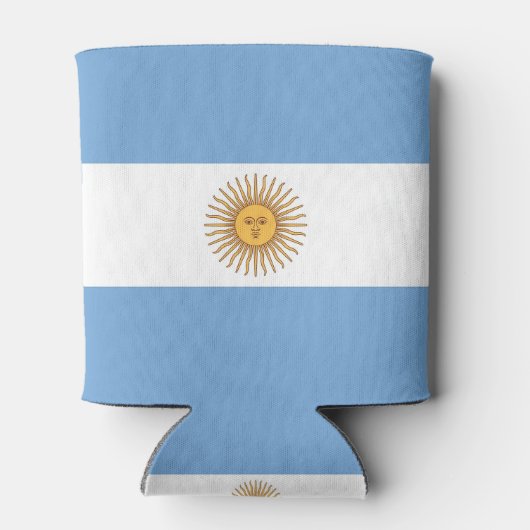 Koelbox met vlag van Argentinië Blikjeskoeler (Achterkant)