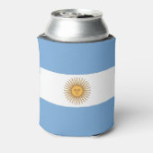 Koelbox met vlag van Argentinië Blikjeskoeler (Blikje Achterkant)