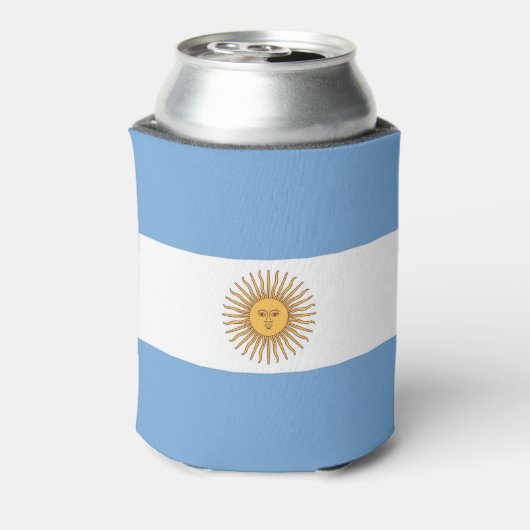 Koelbox met vlag van Argentinië Blikjeskoeler (Blikje Achterkant)