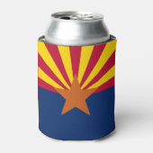 Koelbox met vlag van Arizona State, Verenigde Stat Blikjeskoeler (Blikje Voorkant)