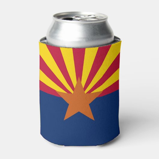 Koelbox met vlag van Arizona State, Verenigde Stat Blikjeskoeler (Blikje Voorkant)